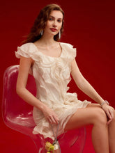 MOTF PREMIUM LAYERED RUFFLE TRIM DRESS,VALENTINE'S DAY OUTFIT